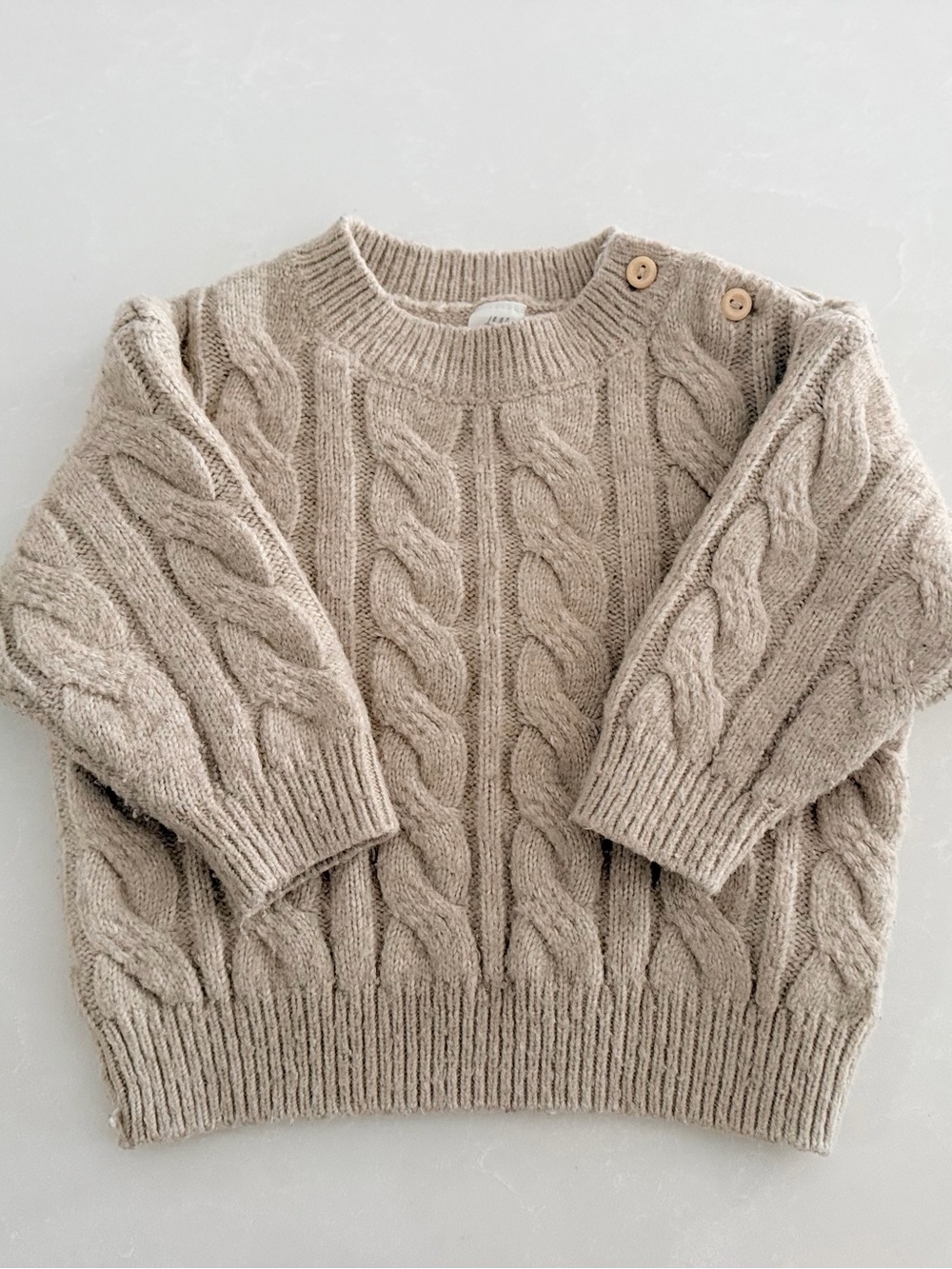 H&M Baby Chunky Cable-Knit Sweater • Size 4-6M